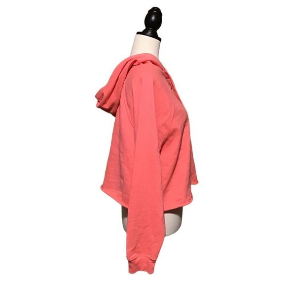 Calvin Klein Jeans Pink Oversized Cropped Hoodie M - Picture 4 of 8
